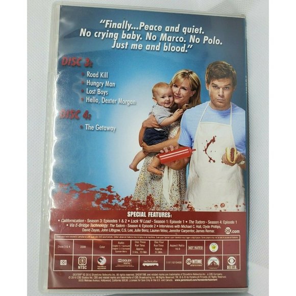Dexter The Fourth Season Disc 2 & 3 In 3 And 4 Case No Scratches Clean - Picture 3 of 8